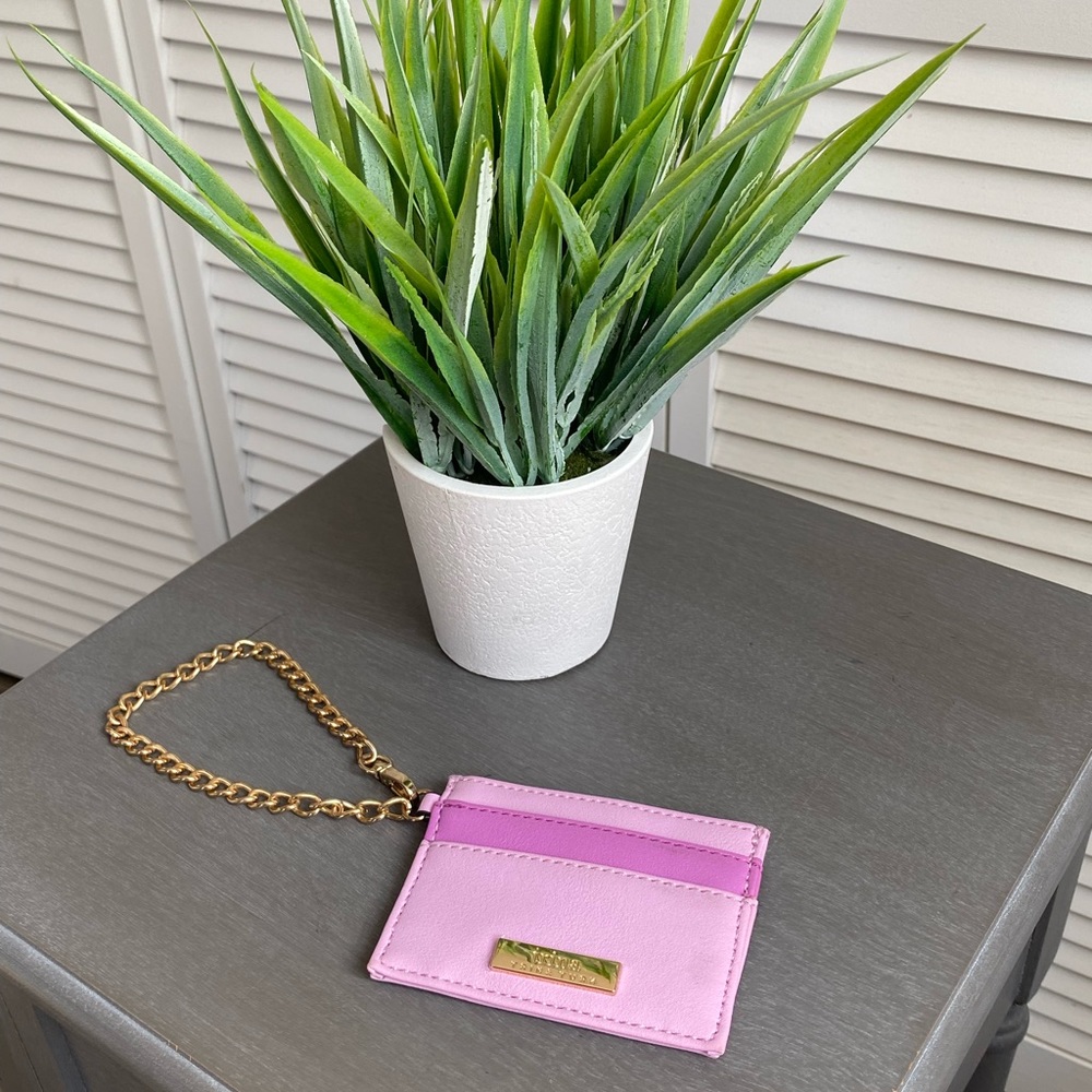 Lavender Purple Trina Turk Card Holder Keychain